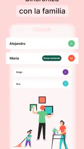 Horario de limpieza del hogar screenshot