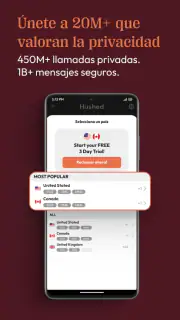 Hushed  2do número de teléfono screenshot 2