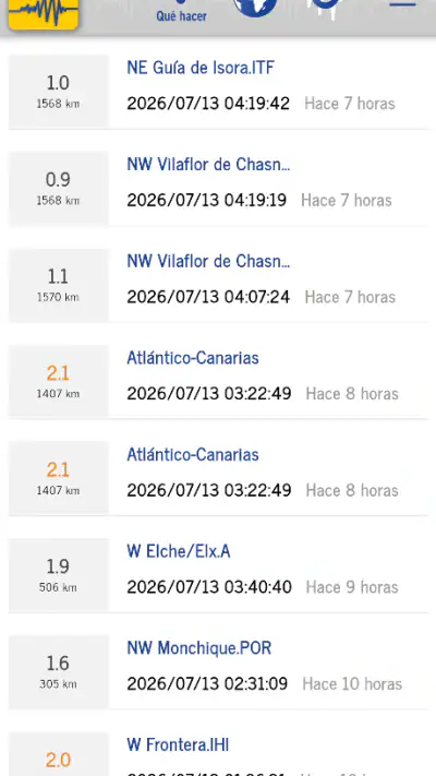 IGN Terremotos screenshot 1
