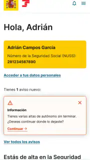 Importass Seguridad Social screenshot 2