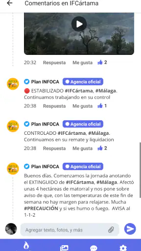 Incendios Forestales España screenshot 1