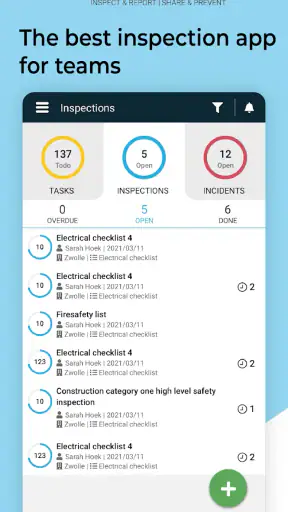 Inspection checklist audit app screenshot 1