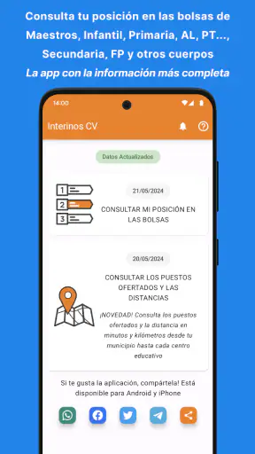 Interinos CV. Bolsas Educación screenshot 1