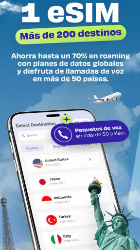 Jetpac: eSIM Travel App screenshot 1