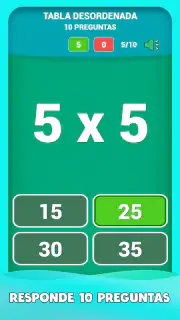 Juego de tablas de multiplicar screenshot 4