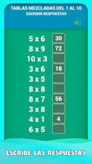 Juego de tablas de multiplicar screenshot 5