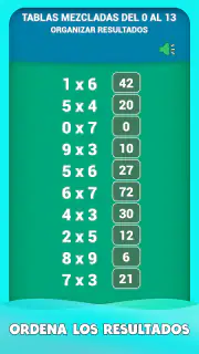 Juego de tablas de multiplicar screenshot 6