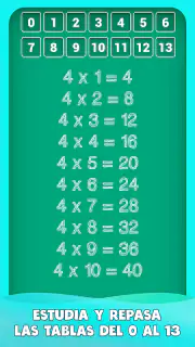 Juego de tablas de multiplicar screenshot 8