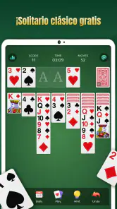 Juegos de cartas de solitario screenshot