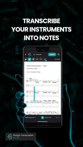 Klangio Transcription Studio screenshot 1