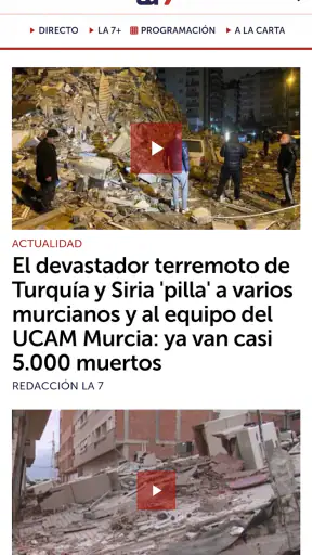 La 7 TV screenshot 1