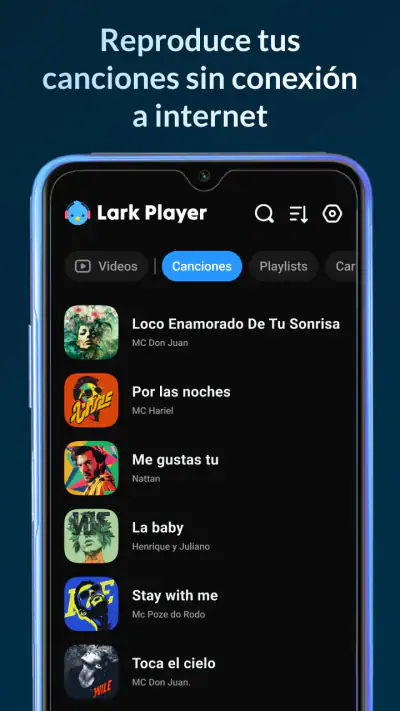 Lark Player:Reproductor Música screenshot 1