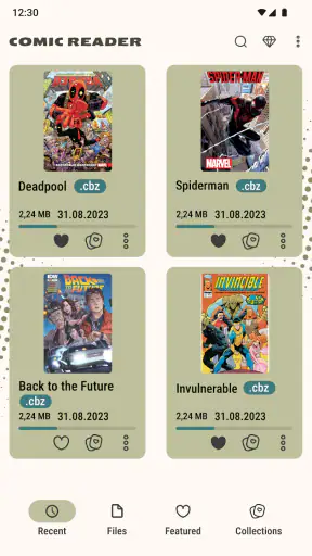 Lector de libros (cbz/cbr) screenshot 1