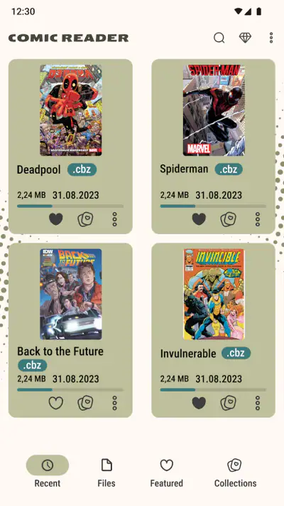 Lector de libros (cbz/cbr) screenshot 1