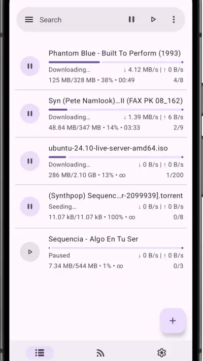 LibreTorrent screenshot 1