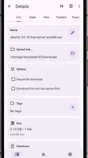 LibreTorrent screenshot 3