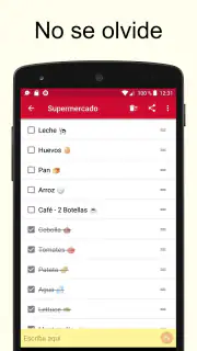 Lista de compras screenshot 2