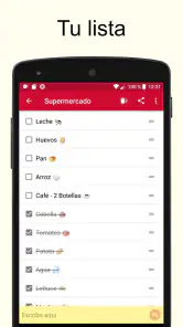Lista de compras screenshot