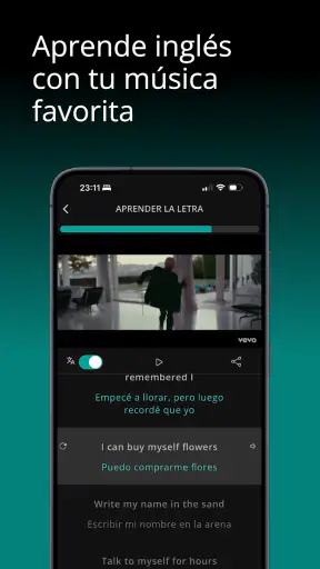 LyricFluent: Aprende inglés screenshot 1