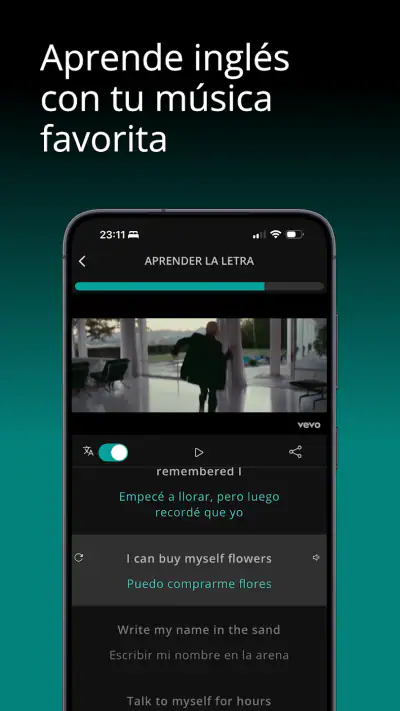 LyricFluent: Aprende inglés screenshot 1