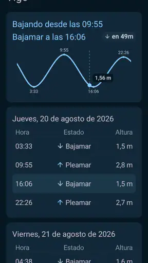 Mareas de Galicia screenshot 1