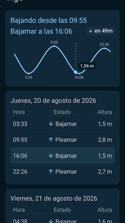 Mareas de Galicia screenshot 1