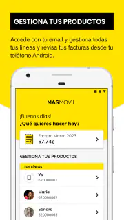 MASMOVIL - Área de cliente screenshot 1