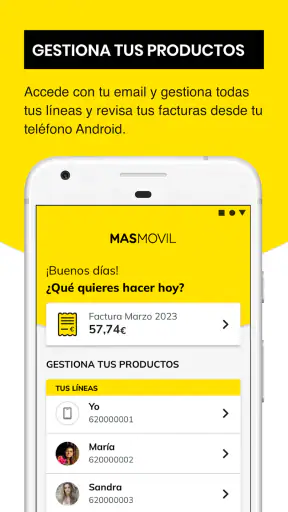 MASMOVIL - Área de cliente screenshot 1