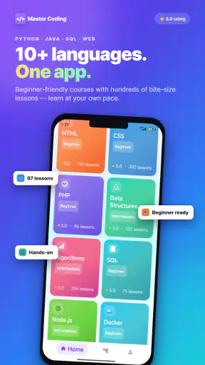 Master Coding - Learn Coding screenshot 1