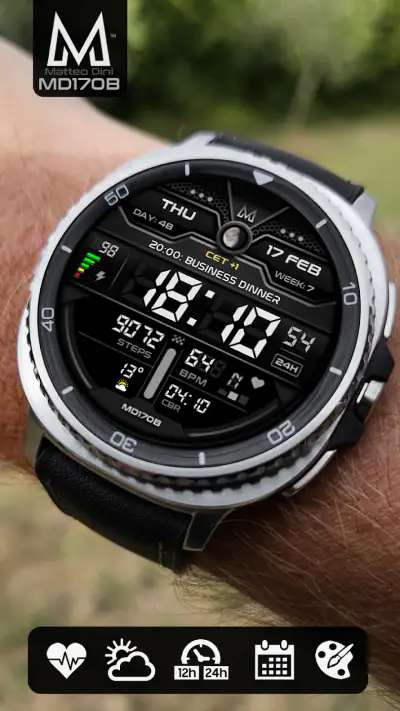 MD170B Digital watch face screenshot 1