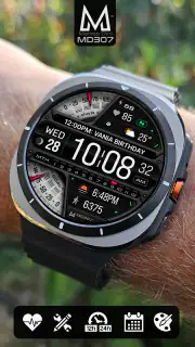 MD307 Digital watch face screenshot 2