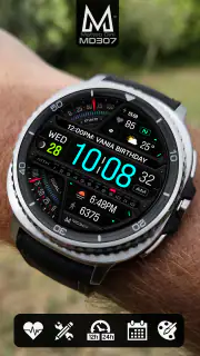 MD307 Digital watch face screenshot 5