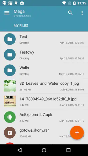 Mega Plugin for Solid Explorer screenshot 1