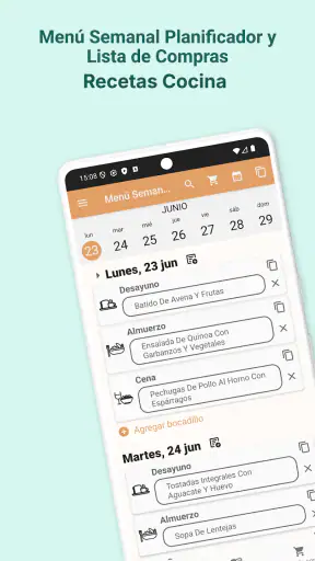 Planificador de Menú Semanal screenshot 1