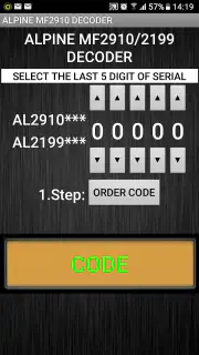Mercedes AL2910 Radio Code screenshot 1