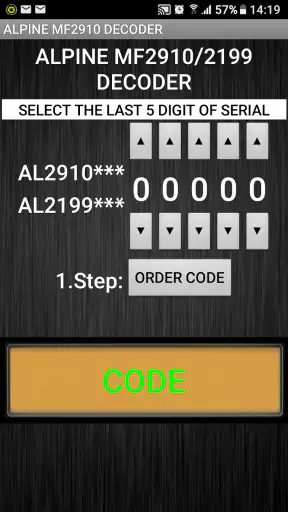 Mercedes AL2910 Radio Code screenshot 1