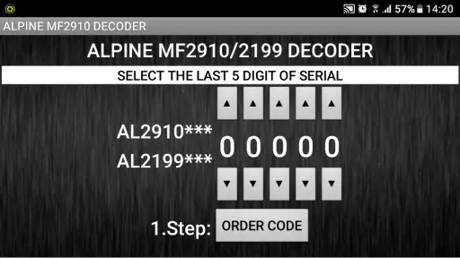 Mercedes AL2910 Radio Code screenshot 2