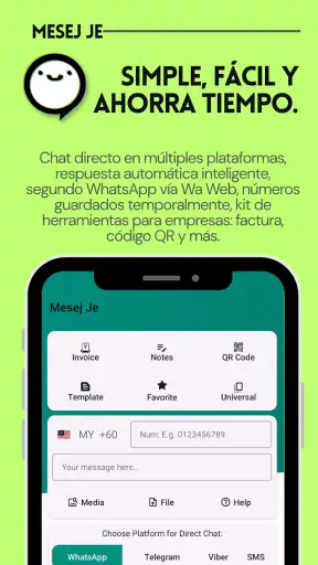 Mesej Je:  de Chat Empresarial screenshot 1