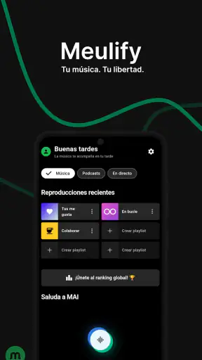Meulify: Música sin cortes screenshot 1