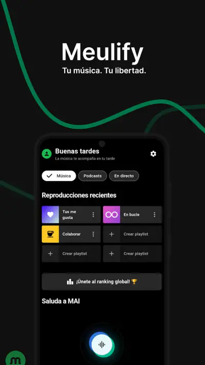 Meulify: Música sin cortes screenshot 1