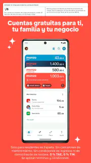 Monzo: Banco Móvil y Finanzas screenshot 2