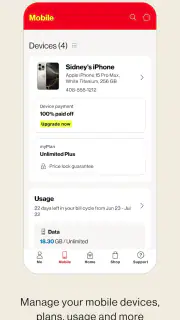 My Verizon screenshot 2