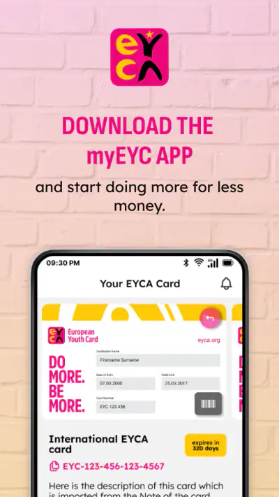 myEYC - European Youth Card screenshot 1
