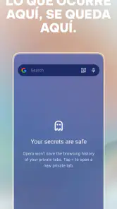 Navegador privado Opera con IA screenshot