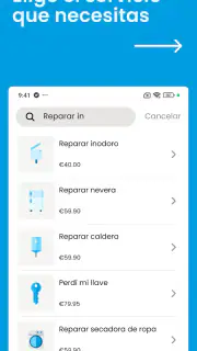 OSCAR: servicios a domicilio screenshot 2