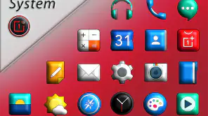 Oxigen 3D - Icon Pack screenshot 1