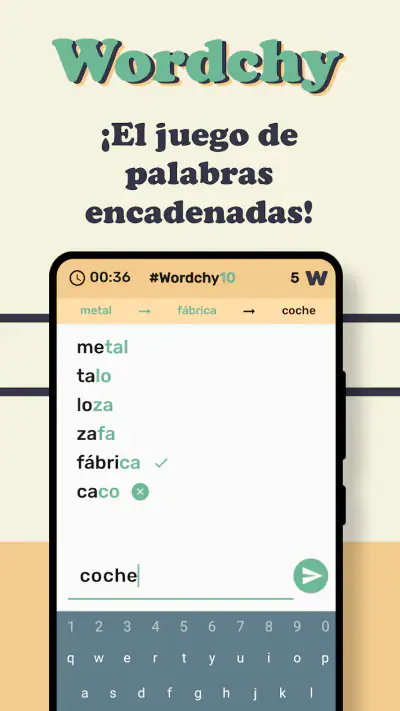Palabras encadenadas. Wordchy screenshot 1