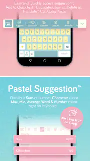 Pastel Keyboard Themes Color screenshot 5
