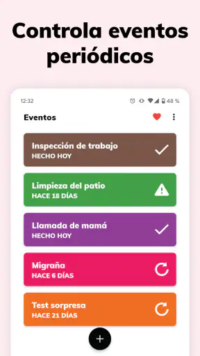 Periodically: Rastrea Eventos screenshot 1