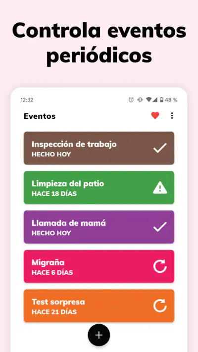 Periodically: Rastrea Eventos screenshot 1